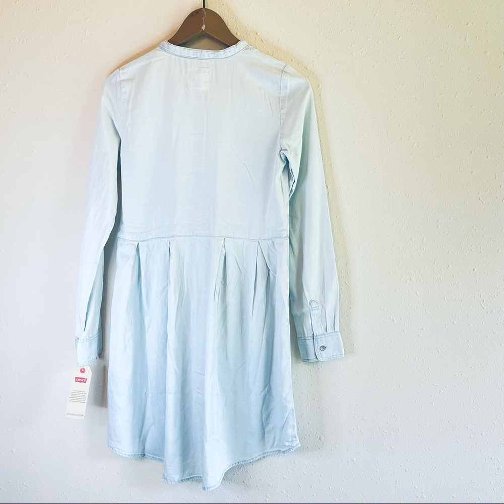 Levi’s Western Denim Casual Girls Shirt Dress Size Large NWT - Picture 7 of 10